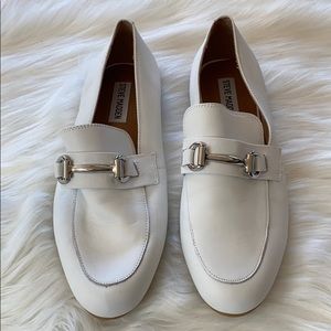 Steve Madden White Kerry Loafer